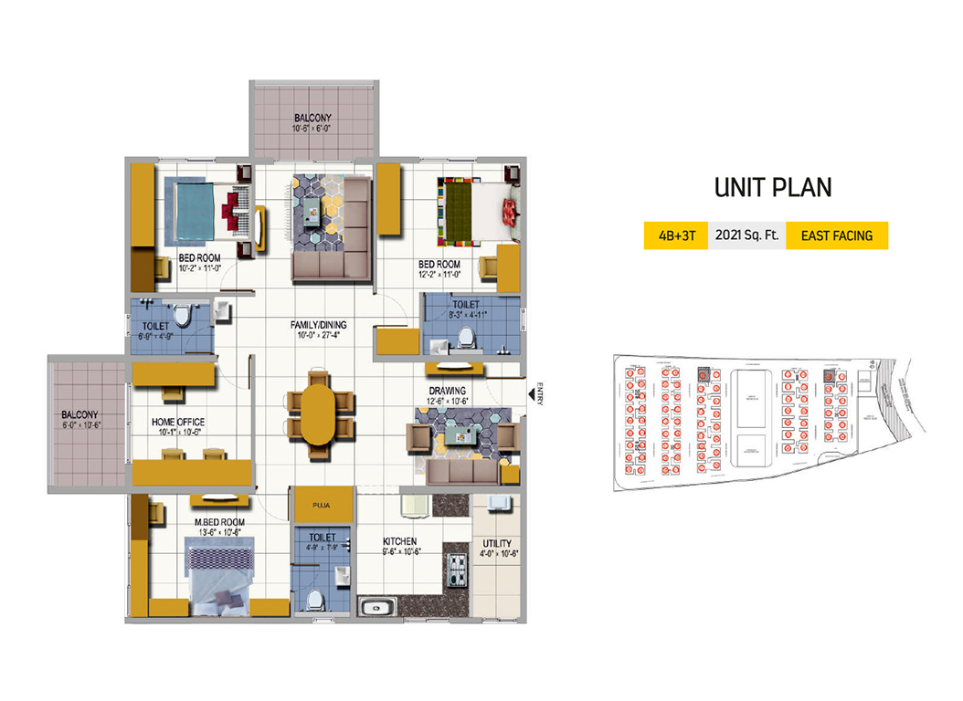 4BHK East Facing 2021